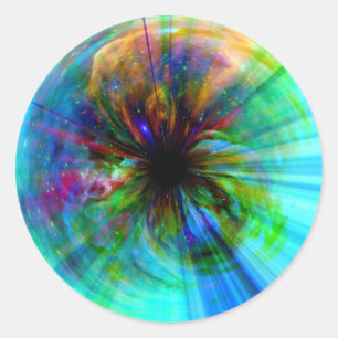 Auge in Orion Runder Aufkleber