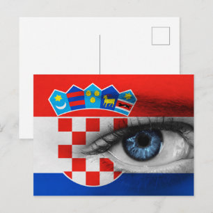 Auge Kroatiens Postkarte