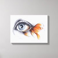 Auge mit Schwanz Surreal zeichnend Kunst