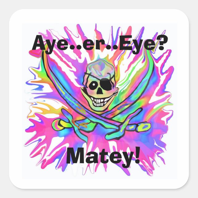 Auge oder Auge? Matey Stickers (Vorderseite)
