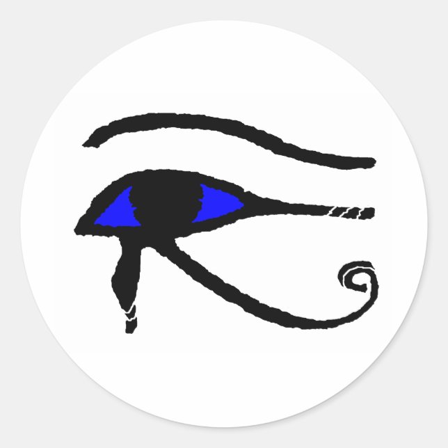 Auge_of_Horus Runder Aufkleber (Vorderseite)