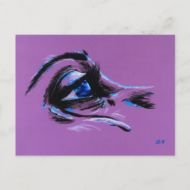 Auge Print Postkarte (Vorderseite)