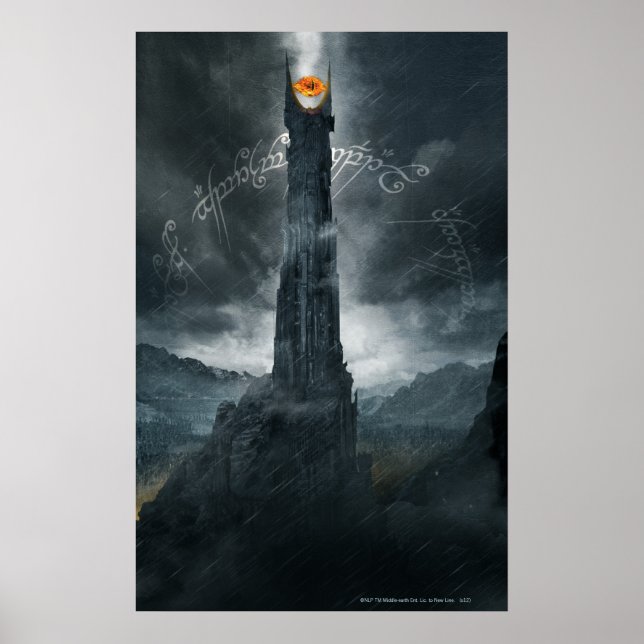 Auge sauronischer Zusammensetzung Poster (Vorne)