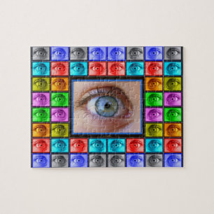 Auge sehen alles zu verwirren puzzle