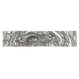 Auge sehen Sie Schwarzweiss-Auge Kurzer Tischläufer