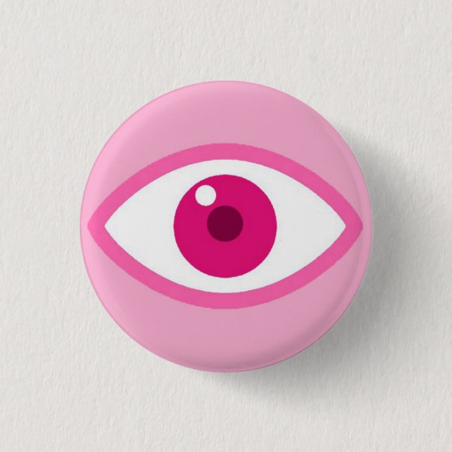 Auge sieht Pink Button (Vorderseite)