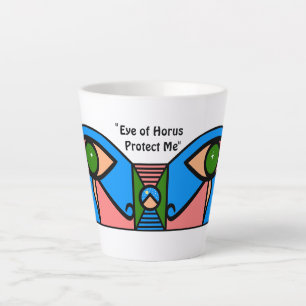 "Auge von Horus Protect Me" Milchtasse