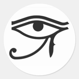 Auge von Horus Runder Aufkleber