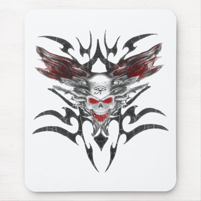Auge von horus Schädel-tran Mousepad (Vorne)