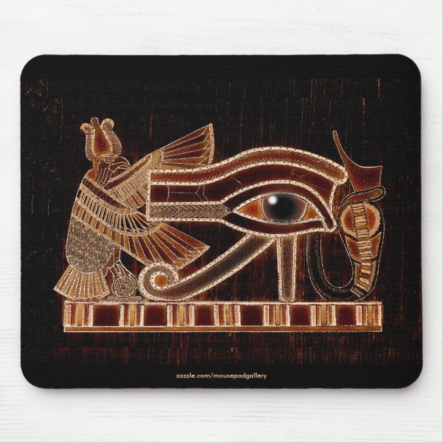 AUGE VON HORUS, WADJET Ägyptische Art Mousepad (Vorne)