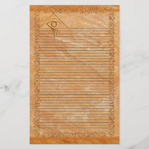 Auge von Providence zeichnete Steinstationäres Briefpapier
