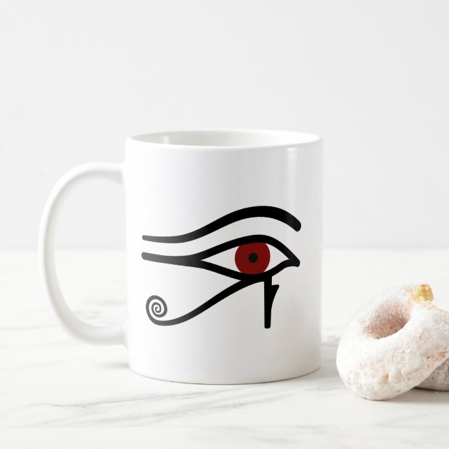 Auge von Ra - Ägyptischer Gott Kaffeetasse (Mit Donut)