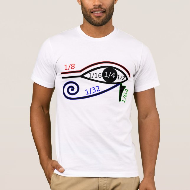 Auge von Ra-Mathematik T-Shirt (Vorderseite)