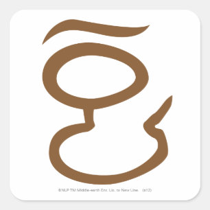 Auge von Sauron Quadratischer Aufkleber