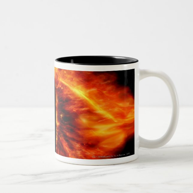 Auge von Sauron Zweifarbige Tasse (Rechts)