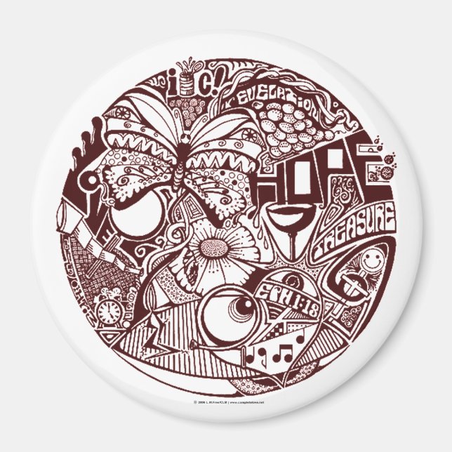 "Augen 2 Herz" - Magnet (Vorne)