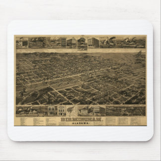 Augen-Ansicht Birminghams Alabama späte Mousepad
