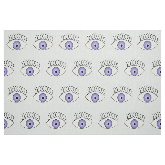 Augen auf blau stoff (Fat Quarter (45,7 x 55,9 cm))