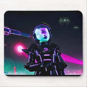 Augen auf den Nachthimmeln Mousepad