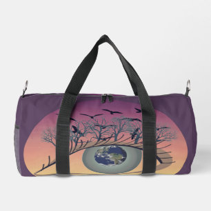 Augen auf der Welt, Erde und Umwelt Klima Duffle Bag