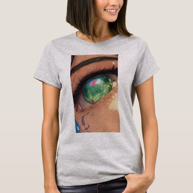 Augen auf Mode: Statement Eye Print T-Shirt (Vorderseite)