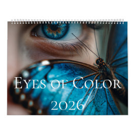 Augen der Farbe 2026 Kalender