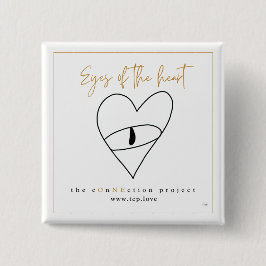 Augen der Herzquadrat-Taste Button