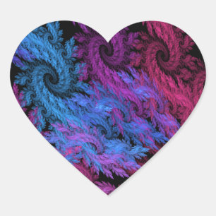 Augen der Stürme-Aufkleber Herz-Aufkleber