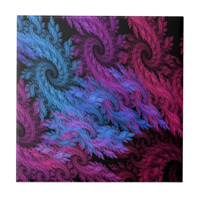 Augen der stürmischen Dekorationsszene Fliese (Vorderseite)