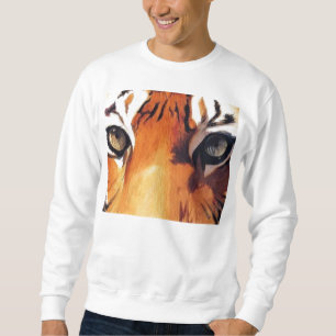 Augen der Tiger-Grafik Sweatshirt