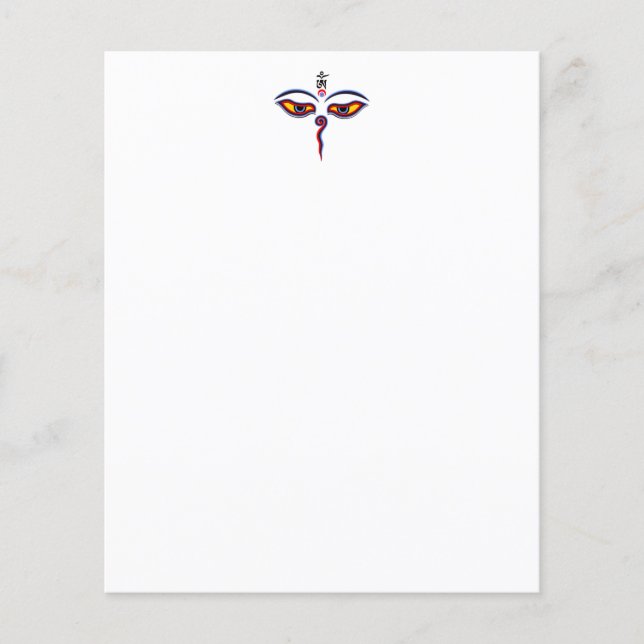 Augen der Weisheit Buddha - Augen des Bodhnath-Tem (Vorderseite)