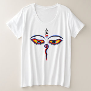 Augen der Weisheit Buddha - Augen des Bodhnath-Tem Große Größe T-Shirt