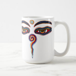 Augen des Buddha / Augen der Weisheit Kaffeetasse