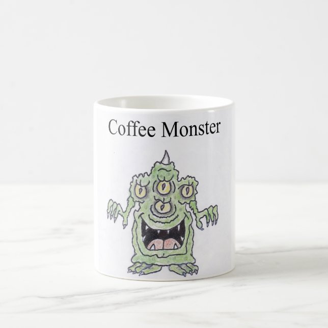 AUGEN DES KAFFEE-MONSTER-VIER TASSE (Mittel)