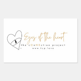 Augen des Radialeckklebers Rechteckiger Aufkleber