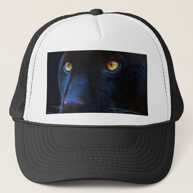 Augen des schwarzen Panthers Truckerkappe (Vorderseite)