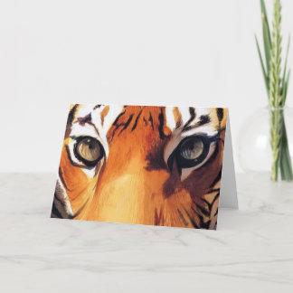 "Augen des Tiger" Paul Jackson Watercolor Karte