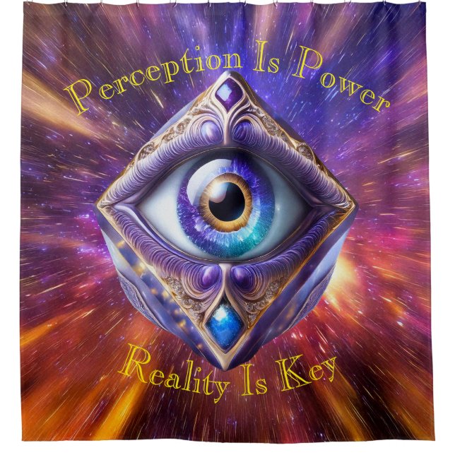 Augen des Universums 08a Duschvorhang (Vorderseite)