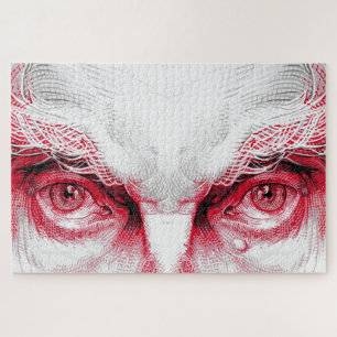 Augen des uralten Bösen – Rote Warnung Puzzle
