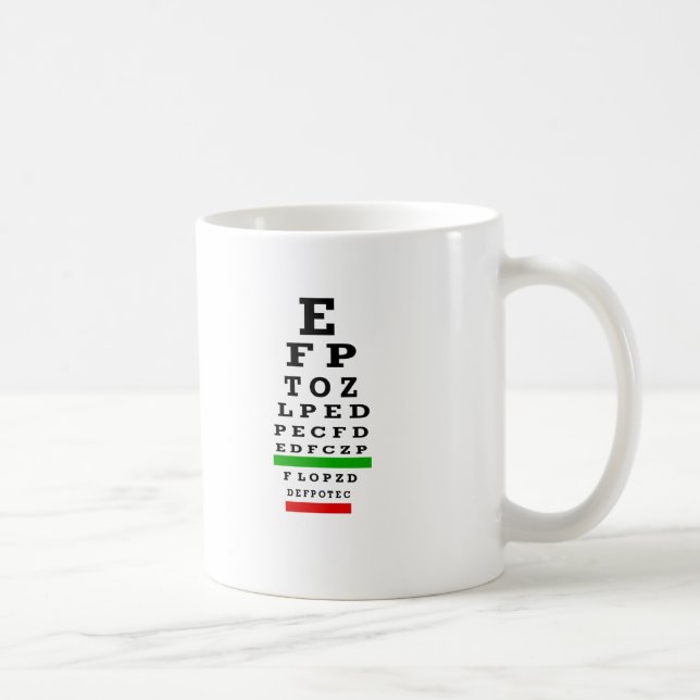 AUGEN-DIAGRAMM Geschenke Tasse (Rechts)