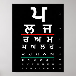 Augen-DiagrammPunjabi Poster