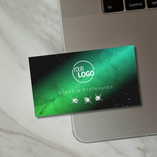 Augen, die Aquamarine schwarze, funkelnde Juwelen  Visitenkarte (Von Creator hochgeladen)