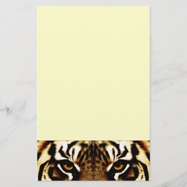 Augen eines Tigers Briefpapier (Vorderseite)