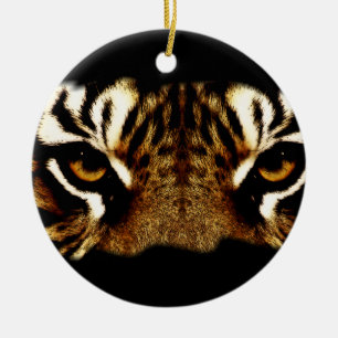 Augen eines Tigers Keramikornament