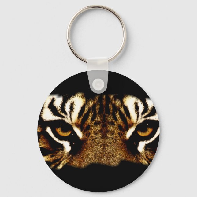 Augen eines Tigers Schlüsselanhänger (Vorderseite)