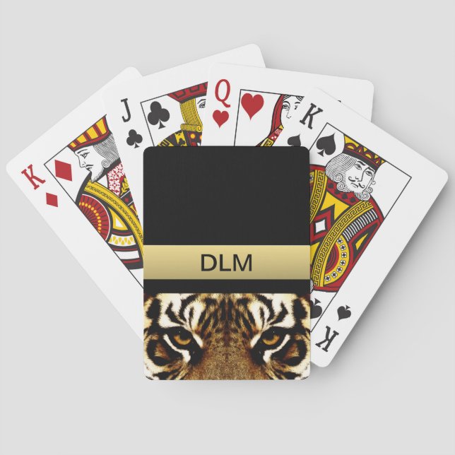 Augen eines Tigers Spielkarten (Rückseite)