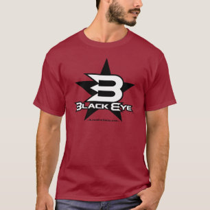 Augen-Fahrrad-Stern - Schwarzes/Weiß T-Shirt