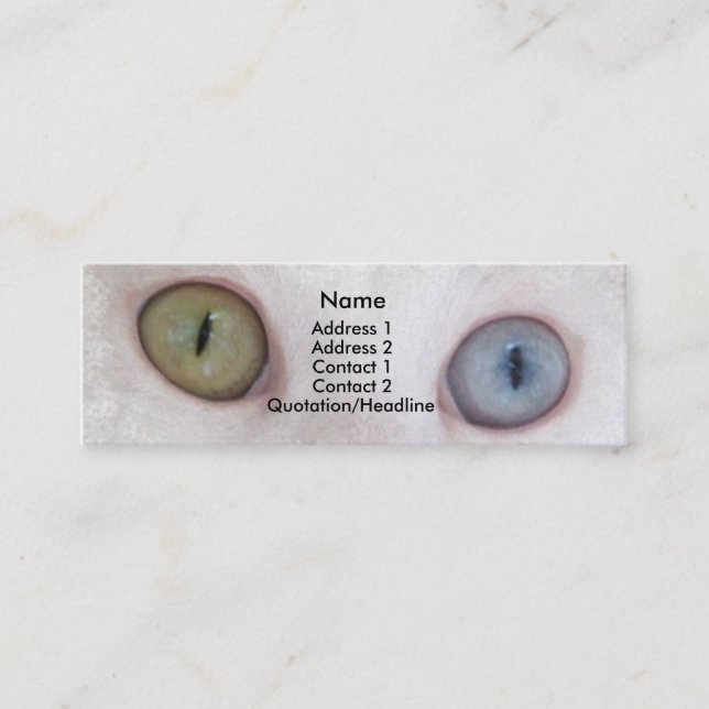 Augen für Sie Mini Visitenkarte (Vorderseite)