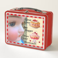 Augen größer als die Magen Lunchbox