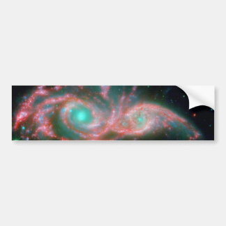 Augen im Himmel NGC 2207 NASA Autoaufkleber
